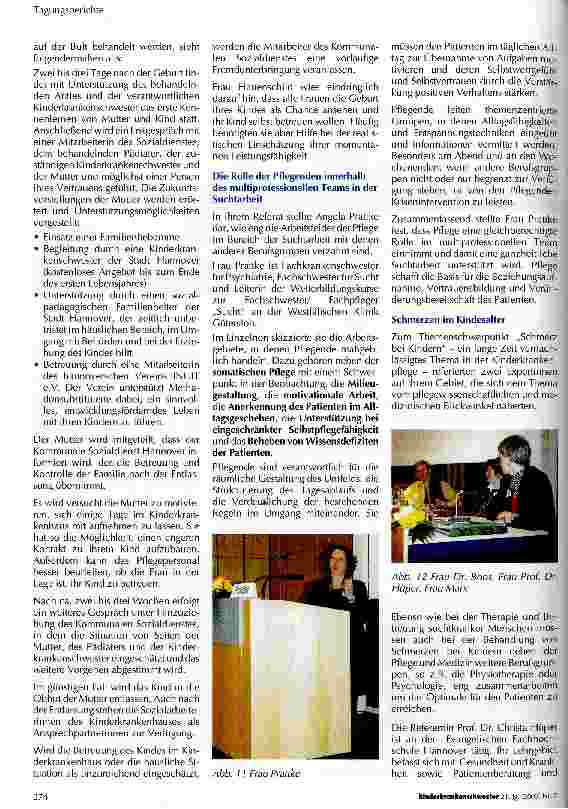 Vorschauseite 4: Kongressbericht zum 10. Kinderkrankenpflegekongress des Kinderkrankenhauses auf der Bult in Zusammenarbeit mit dem Berufsverband Kinderkrankenpflege Deutschland e. V.