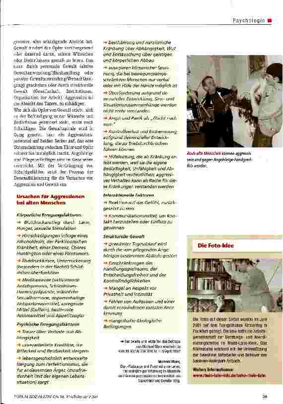 Vorschauseite 4: Wenn aus Hilfe Rache wird - Teil 1 Aggression und Gewalt durch pflegende Angehörige