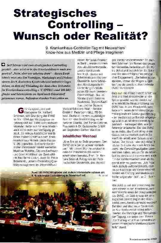 Vorschauseite 1: Strategisches Controlling - Wunsch oder Realität?