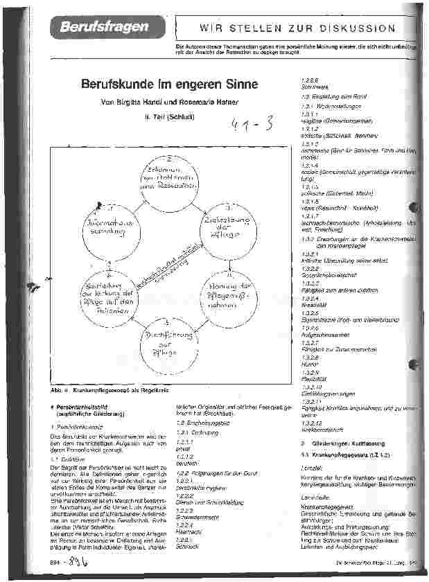 Vorschauseite 1: Berufskunde im engeren Sinne II. Teil (Schluß)