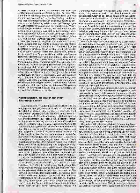Vorschauseite 5: Leben mit psychisch Kranken