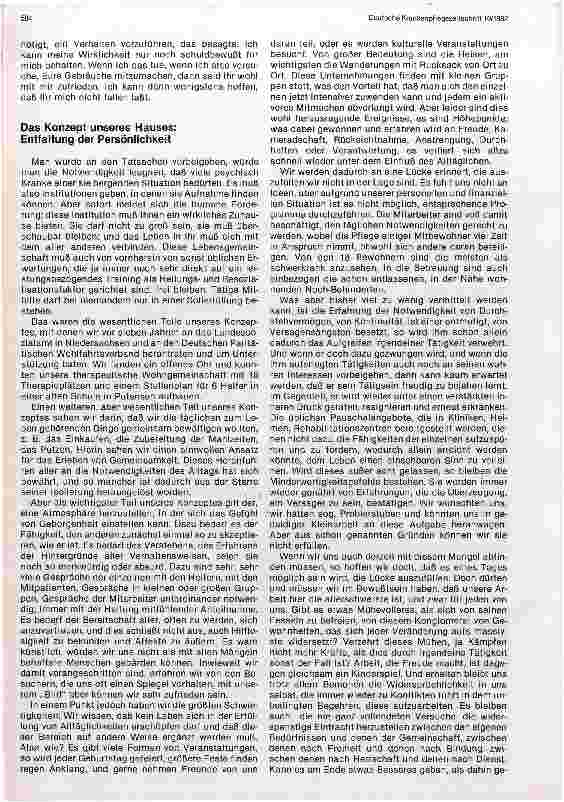 Vorschauseite 6: Leben mit psychisch Kranken