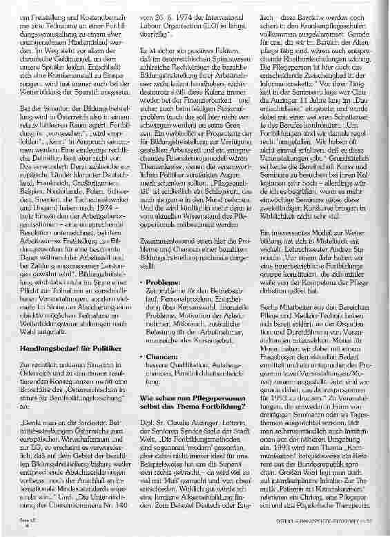 Vorschauseite 2: Fortbildung- Recht oder Pflicht?