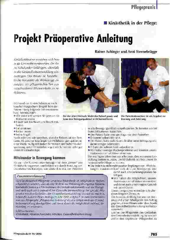 Vorschauseite 1: Projekt Präoperative Anleitung