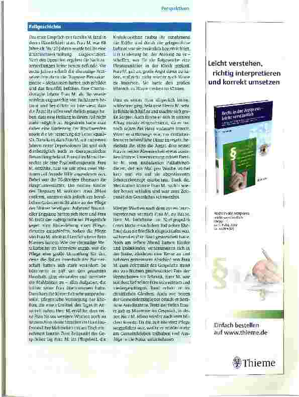 Vorschauseite 6: Gesundheitsbezogene Lebensqualität von häuslich versorgten Palliativpatienten legenden Angehörigen