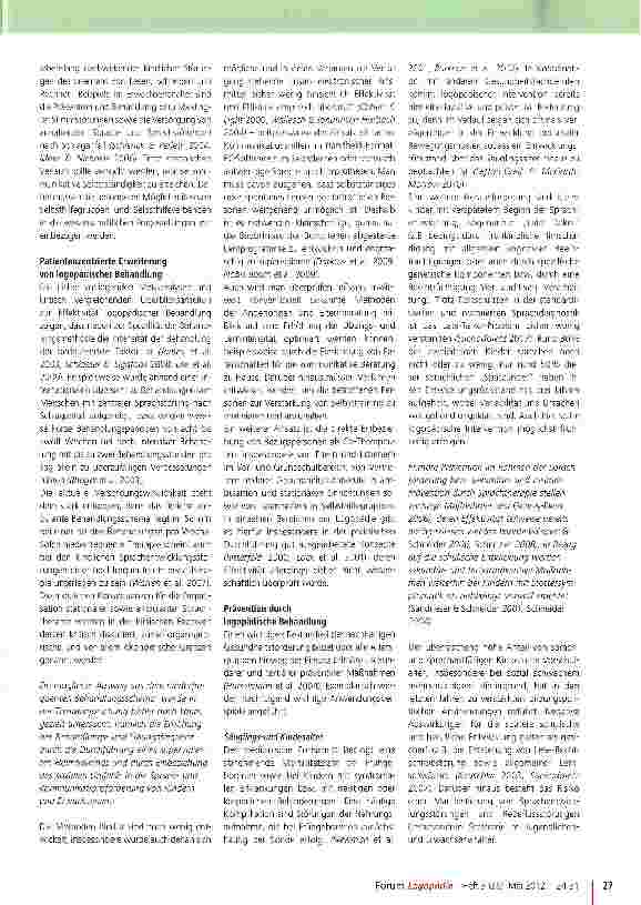 Vorschauseite 4: Logopädie im Kontext interdisziplinärer Versorgungsforschung