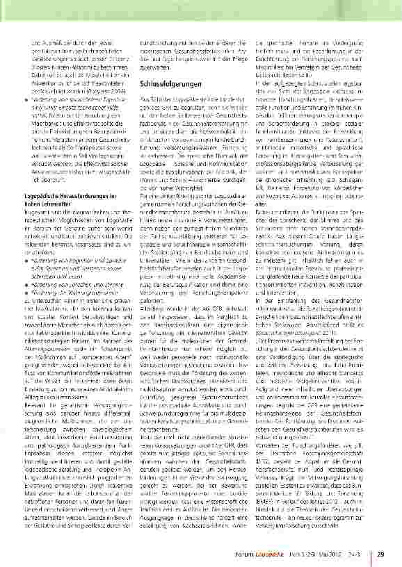 Vorschauseite 6: Logopädie im Kontext interdisziplinärer Versorgungsforschung