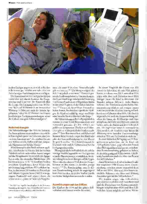 Vorschauseite 2: PDA und Lachgas - geburtshilfliche Anatgesieverfahren unterschiedlicher Berühmtheit