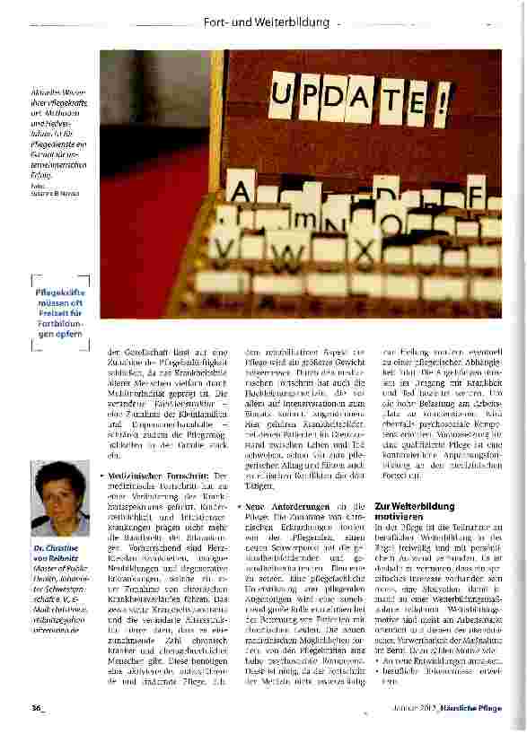 Vorschauseite 3: Professionelle Pflege setzt aktuelles Wissen voraus