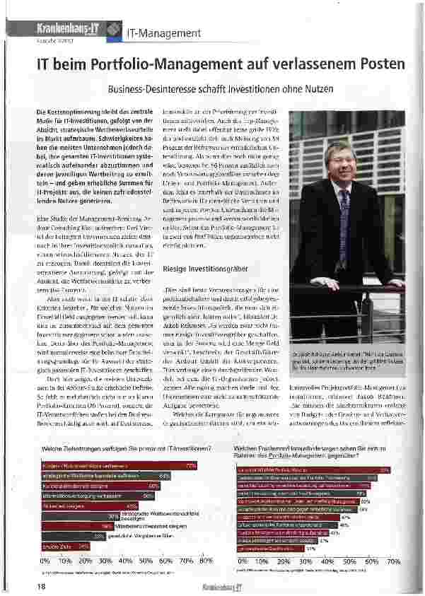 Vorschauseite 1: IT beim Portfolio-Management auf verlassenem Posten