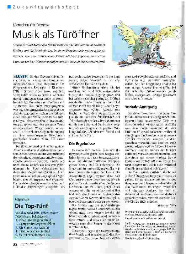 Vorschauseite 1: Musik als Türöffner