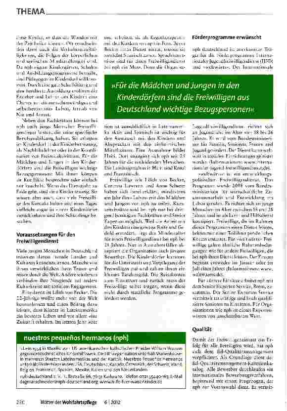 Vorschauseite 2: Ein Jahr mit Waisenkindern teilen