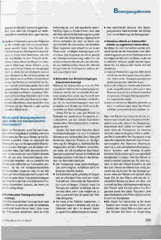Vorschauseite 4: Förderung von Bewegungslernen im therapeutischen Rahmen