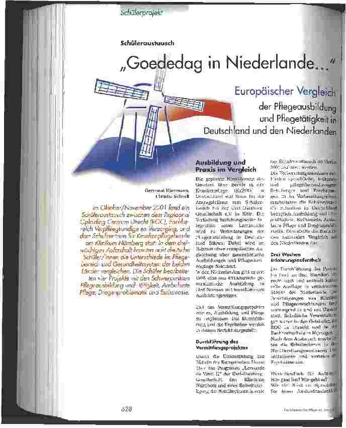 Vorschauseite 1: Goededag in Niederlande ...