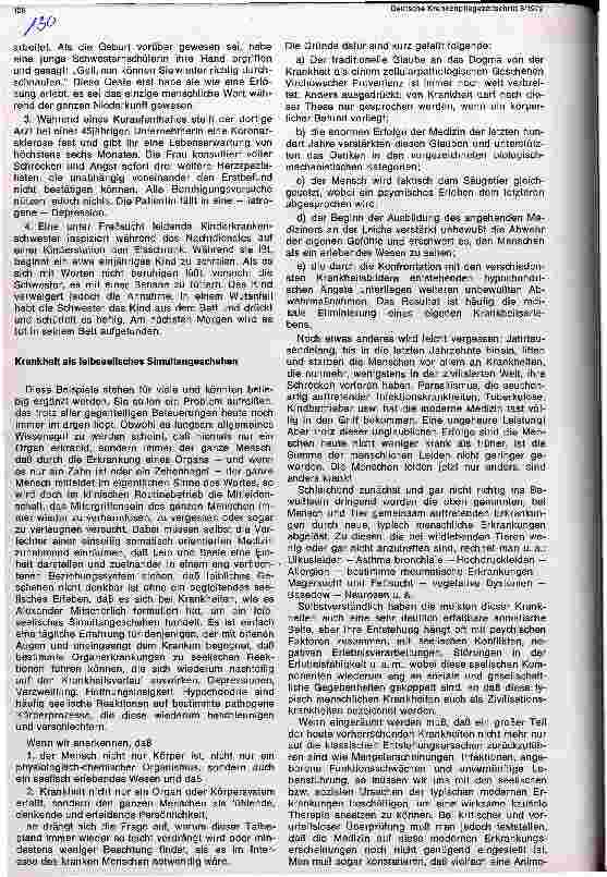 Vorschauseite 2: Zur Psychologie des Krankheitserlebens und der Krankenhauserfahrung