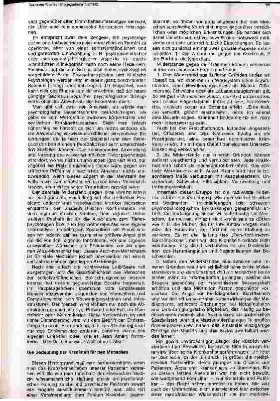 Vorschauseite 3: Zur Psychologie des Krankheitserlebens und der Krankenhauserfahrung
