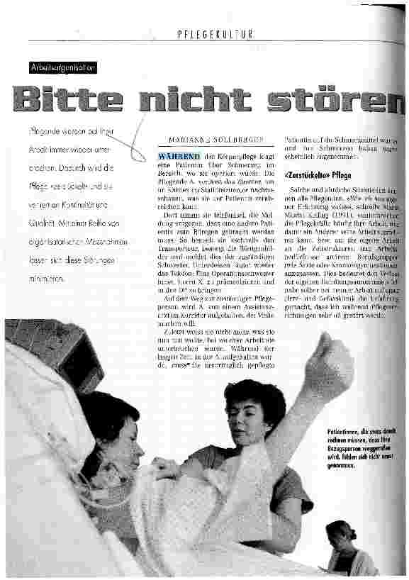 Vorschauseite 1: Bitte nicht stören - ich pflege!