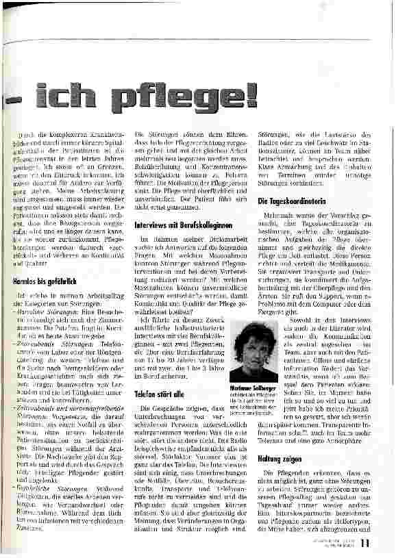 Vorschauseite 2: Bitte nicht stören - ich pflege!