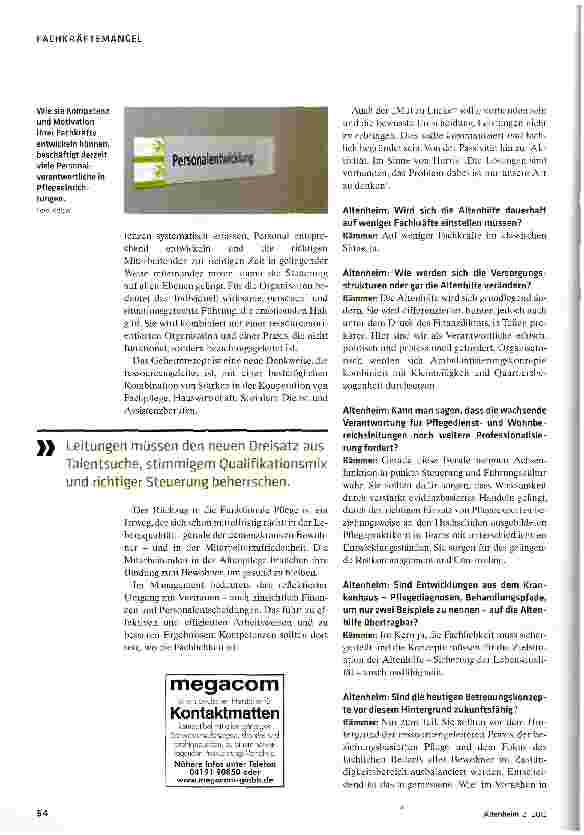 Vorschauseite 3: Jetzt zählt professionelles Management