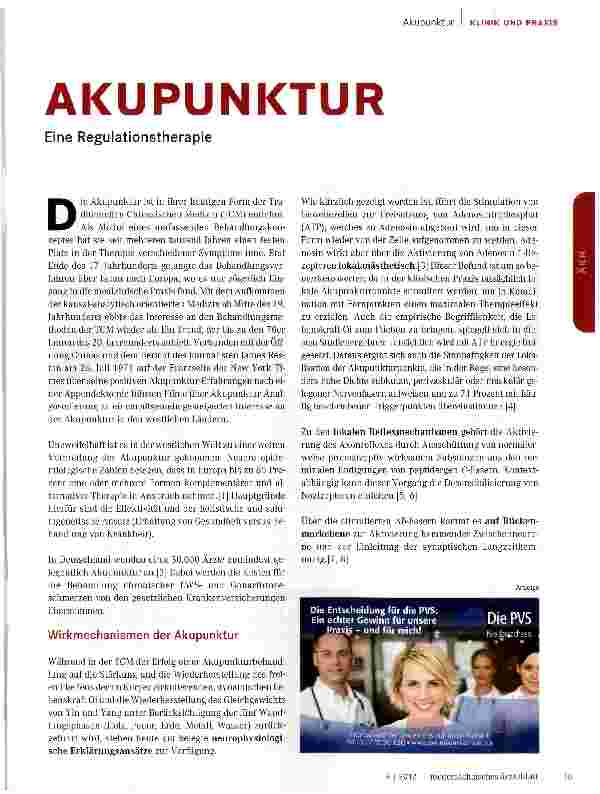 Vorschauseite 1: AKUPUNKTUR