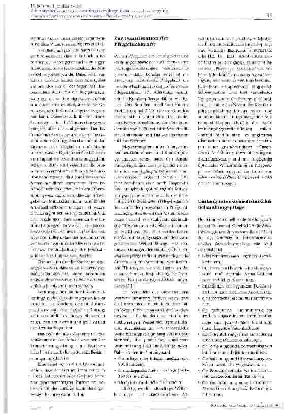Vorschauseite 5: Zur Aufgabenund Verantwortungsverteilung in der Intensiwersorgung