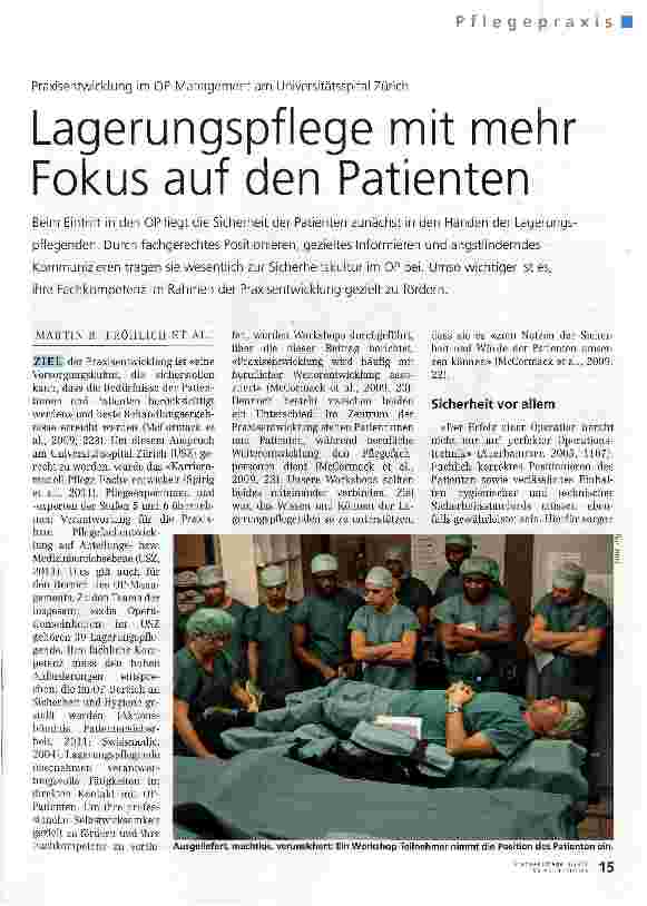 Vorschauseite 1: Lagerungspflege mit mehr Fokus auf den Patienten