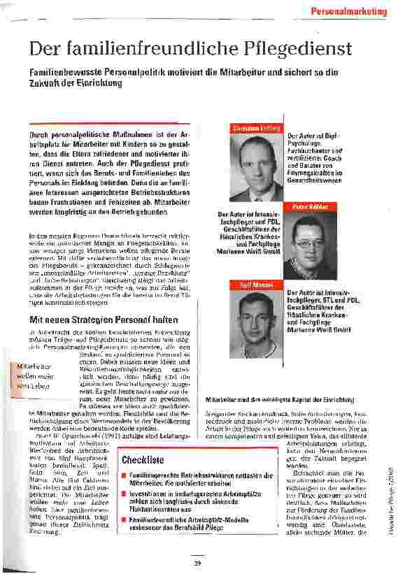 Vorschauseite 1: Der familienfreundliche Pflegedienst