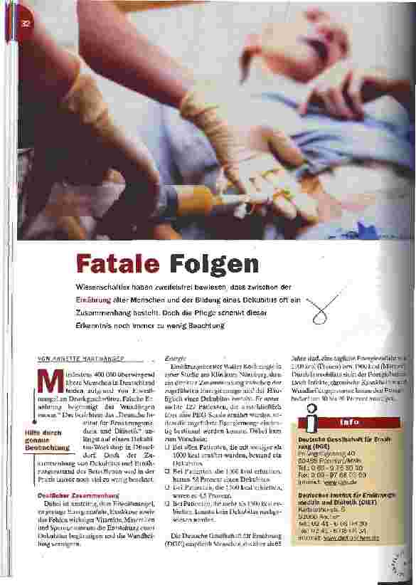 Vorschauseite 1: Fatale Folgen