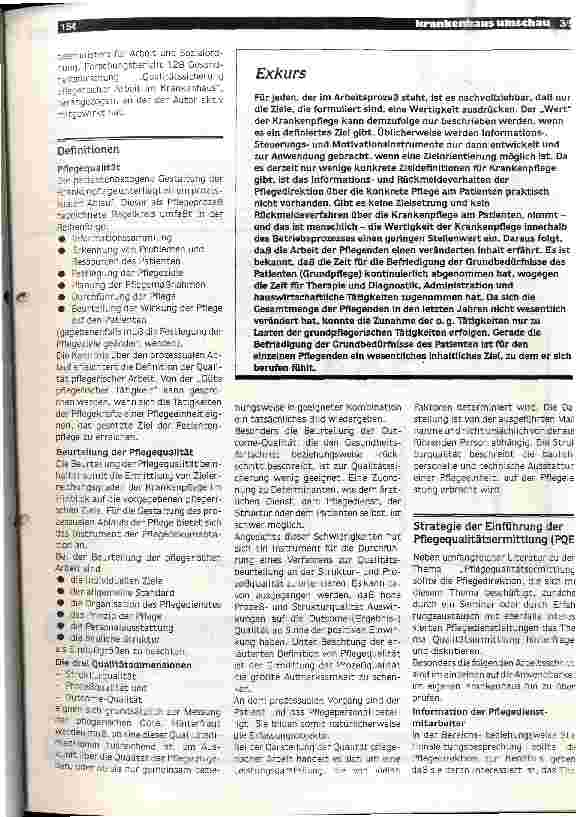 Vorschauseite 3: Gestaltung und Qualitätssicherung der Pflege ist eine Führungsaufgabe und dient der Motivation von Pflegekräften