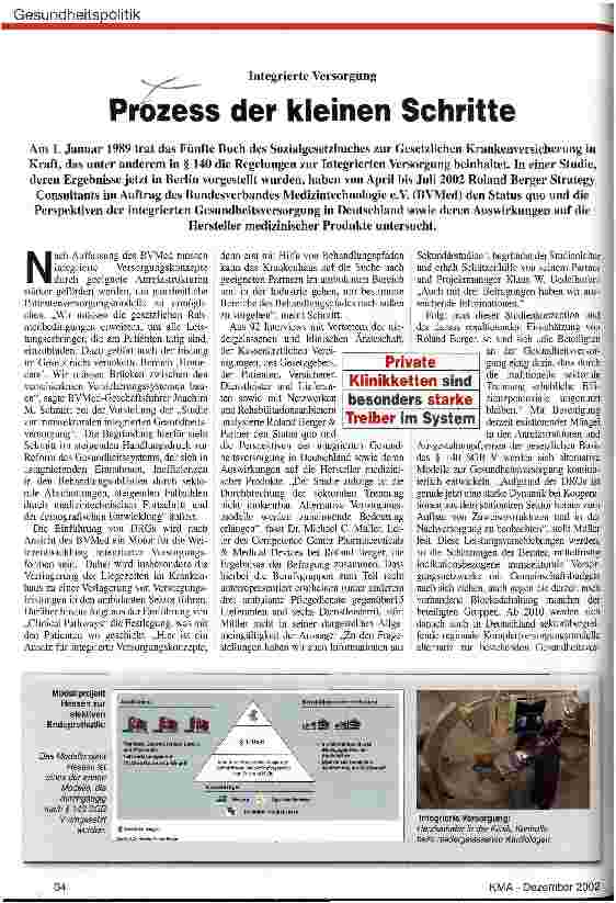 Vorschauseite 1: Prozess der kleinen Schritte Integrierte Versorgung