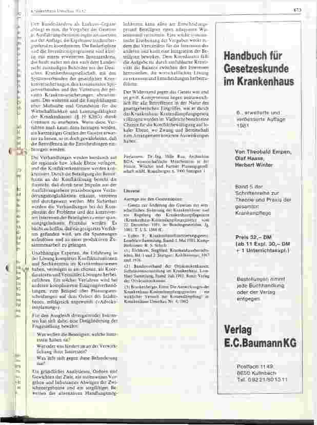 Vorschauseite 6: Änderungen der Krankenhausfinanzierung durch das Krankenhaus-Kostendämpfungsgesetz