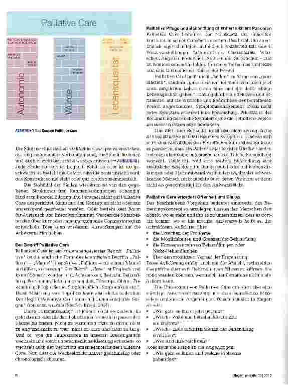 Vorschauseite 2: Schlüsselbegriffe und Konzepte in der Palliative Care