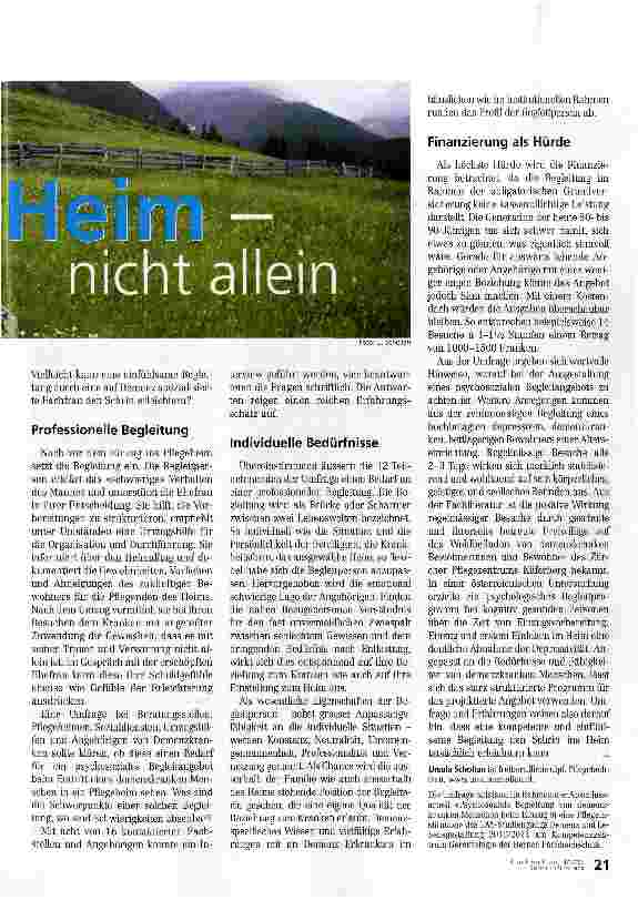 Vorschauseite 1: Heim-nicht alleine