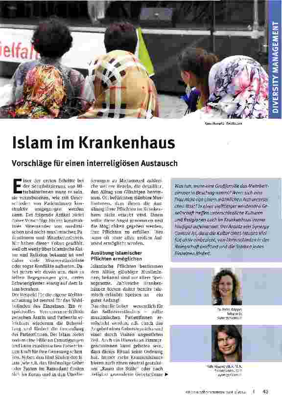 Vorschauseite 1: Islam im Krankenhaus