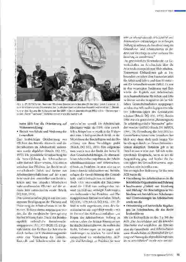 Vorschauseite 2: Der Arbeitsschutz der DDR in der Ära Honecker