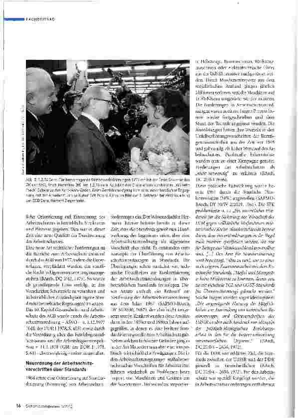 Vorschauseite 3: Der Arbeitsschutz der DDR in der Ära Honecker