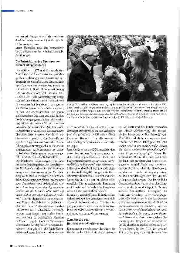 Vorschauseite 5: Der Arbeitsschutz der DDR in der Ära Honecker