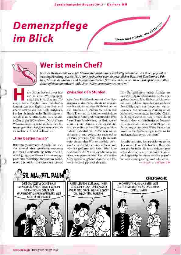 Vorschauseite 1: Wer ist mein Chef?