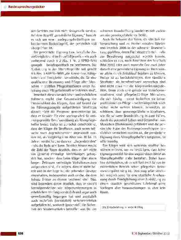 Vorschauseite 3: Zulassung zur Ausbildung in der Altenpflegehilfe