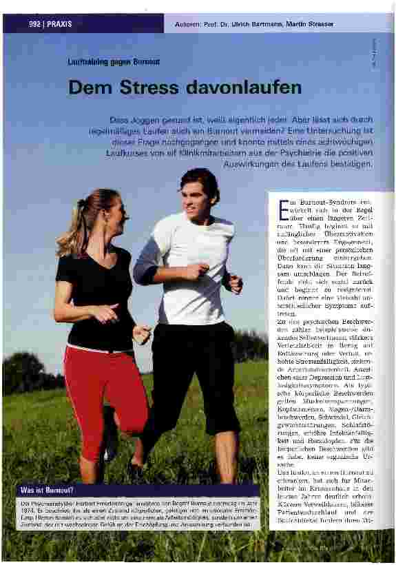 Vorschauseite 1: Dem Stress davonlaufen