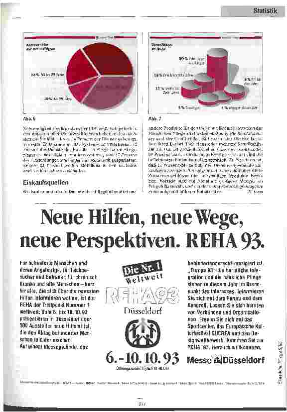 Vorschauseite 3: Die Häusliche Pflege wächst weiter Marktuntersuchung Alpa 93