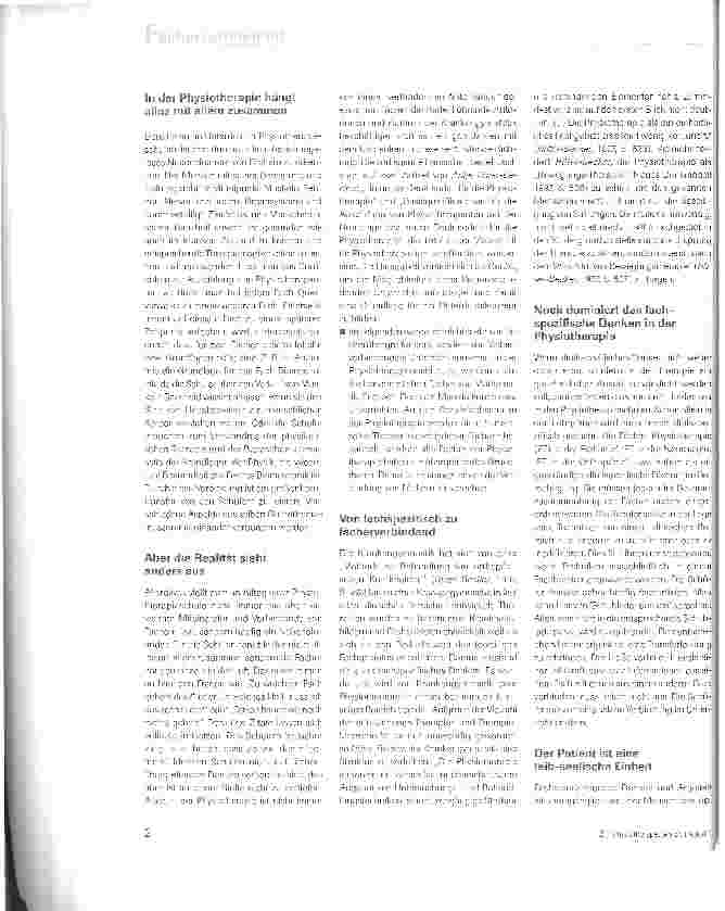 Vorschauseite 2: Fächerverbindender Unterricht in der Physiotherapieausbildung