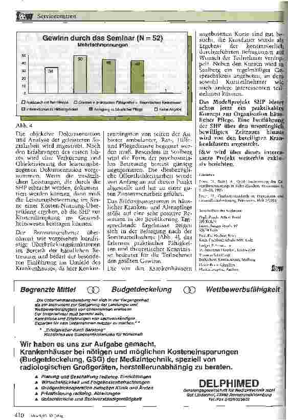 Vorschauseite 4: Servicezentren (SHP) Häusliche Pflege in Krankenhäusern ein innovatives Konzept