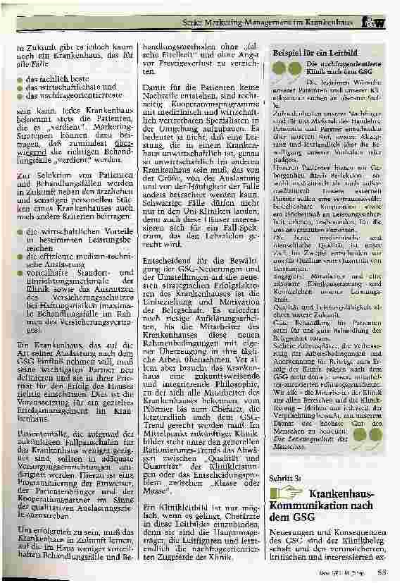 Vorschauseite 3: Spielregeln des Erfolges nach dem GSG Fit for Change mit Krankenhaus-Marketing