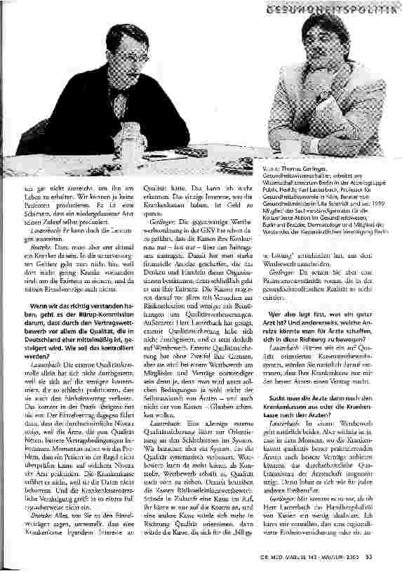 Vorschauseite 2: Die Qualität misst der Patient?