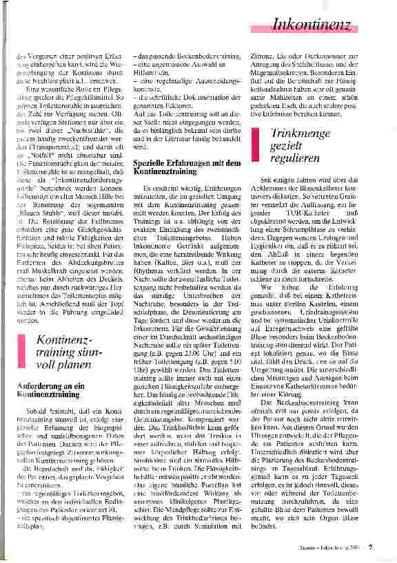 Vorschauseite 3: Bedeutung der Inkontinenz für die Pflege