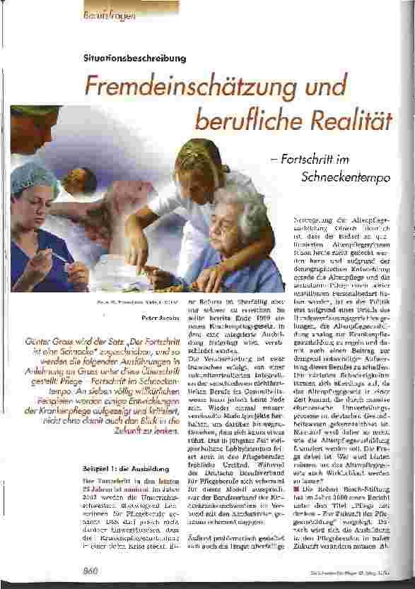 Vorschauseite 1: Fremdeinschätzung und berufliche Realität - Fortschritt im Schneckentempo