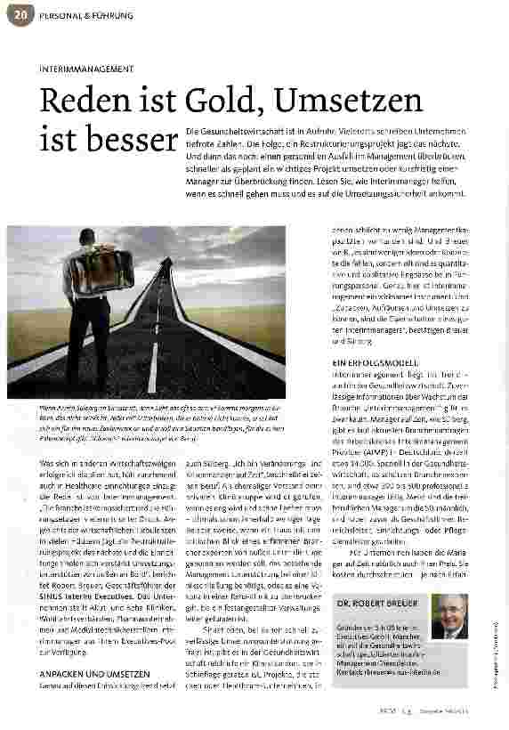 Vorschauseite 1: Reden ist Gold, Umsetzen ist besser