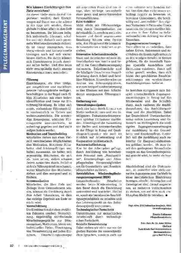 Vorschauseite 3: Damoklesierung der Pflege