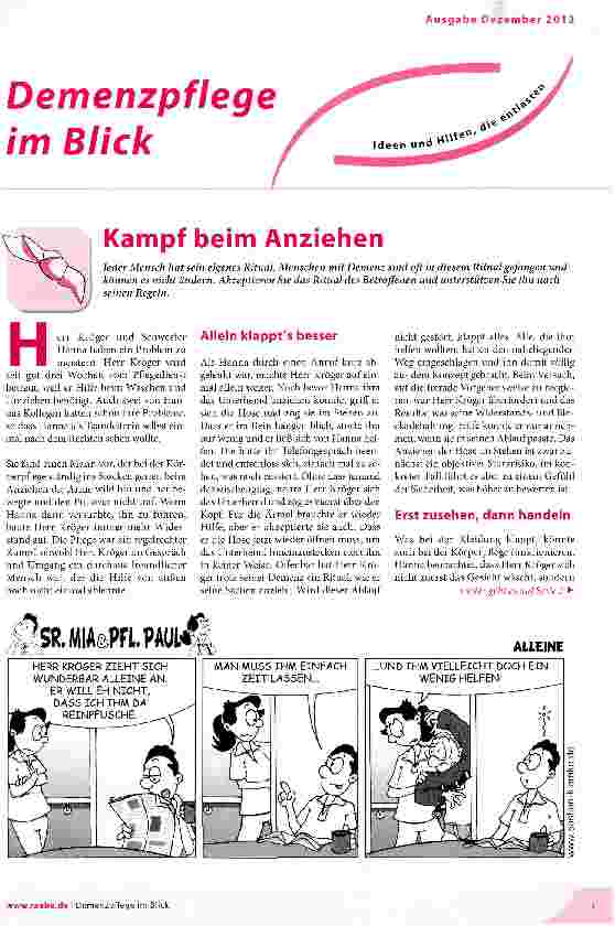Vorschauseite 1: Kampf beim Anziehen